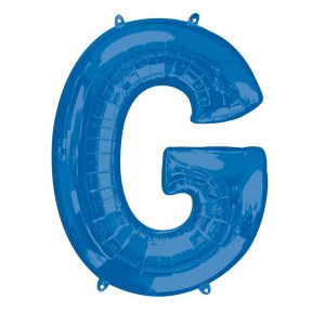 Folienballon SuperShape Buchstabe G Blau/81cm