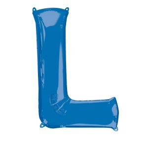 Folienballon SuperShape Buchstabe L Blau/ 81cm