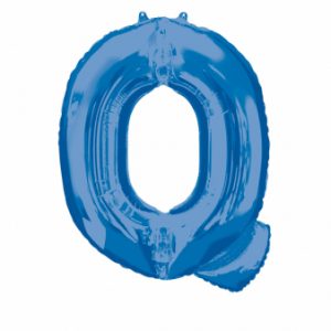 Folienballon SuperShape Buchstabe Q Blau/81cm