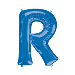 Folienballon SuperShape Buchstabe R Blau/86cm