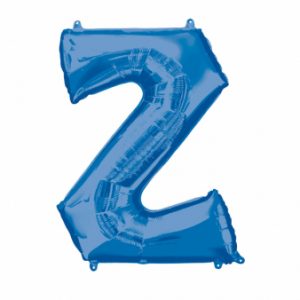 Folienballon SuperShape Buchstabe Z Blau/83cm