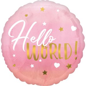Pink Baby Girl Foil Balloon