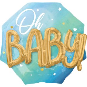 Multi Balloon Blue Baby boy, 71cm