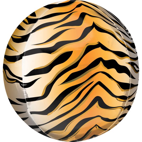 23418-4211001-1-3-1500+ Orbz Tiger Print Folienballon