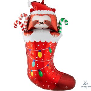 SuperShape Sloth Stocking Folienballon 63cm x 78cm
