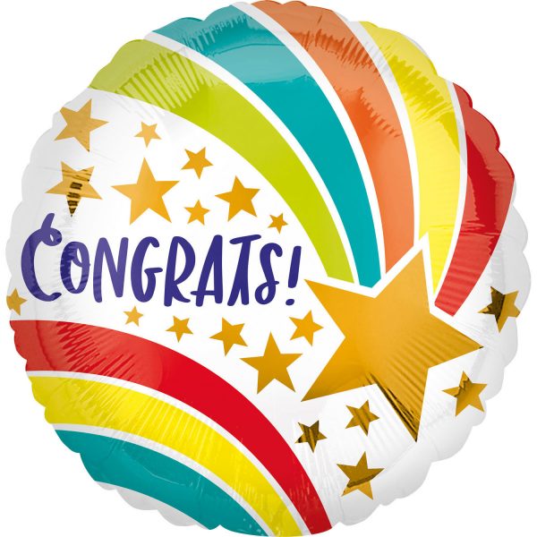 Congrats Sternschnuppe Folienballon