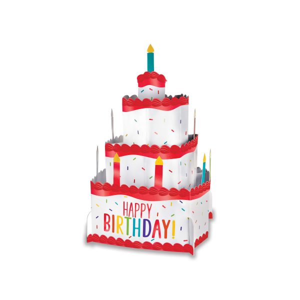 Tisch-Deko Birthday Accessories Regenbogen-farbig Torte
