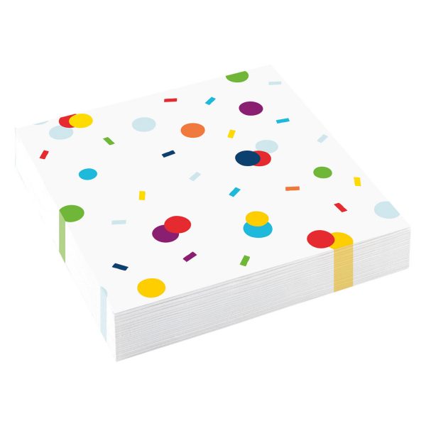 20 Servietten Confetti Birthday 33 x 33 cm