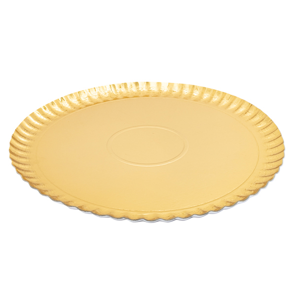 2 Servierplatten 31cm gold