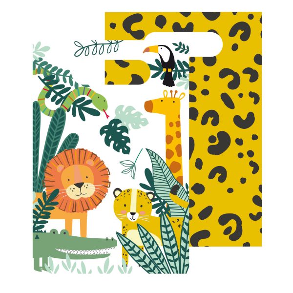 8 Papiertüten Get Wild Papier 23,2 x 16,3 cm