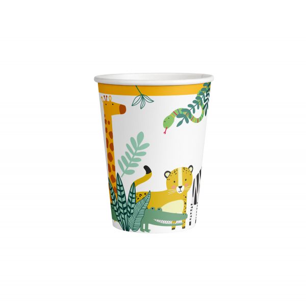 8 Cups Paper Get Wild 250 ml