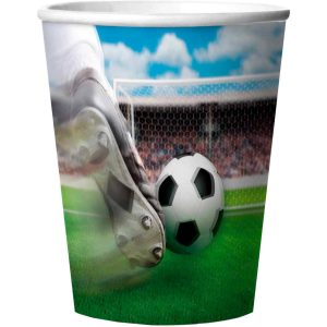 Fußball Trinkbecher 3D - 4 Stück