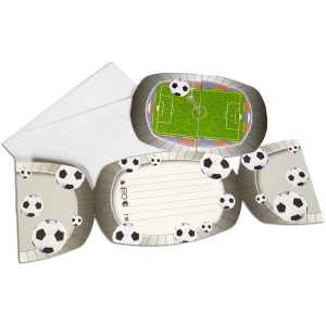 Fußball Einladungskarten - 8 Stück