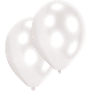 50 Latex Balloons Pearl white 27.5cm/11"
