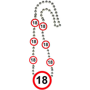 18. Geburtstag Kette Verkehrsschild