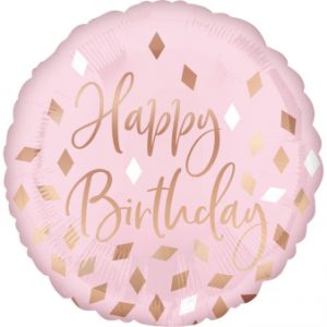 2913625-4211601-2-3-338 Standard Blush Birthday Folienballon 43cm