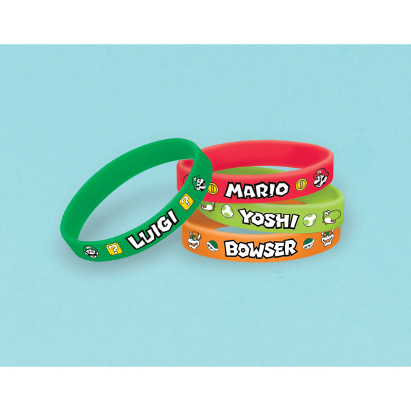 6 Armbänder Super Mario