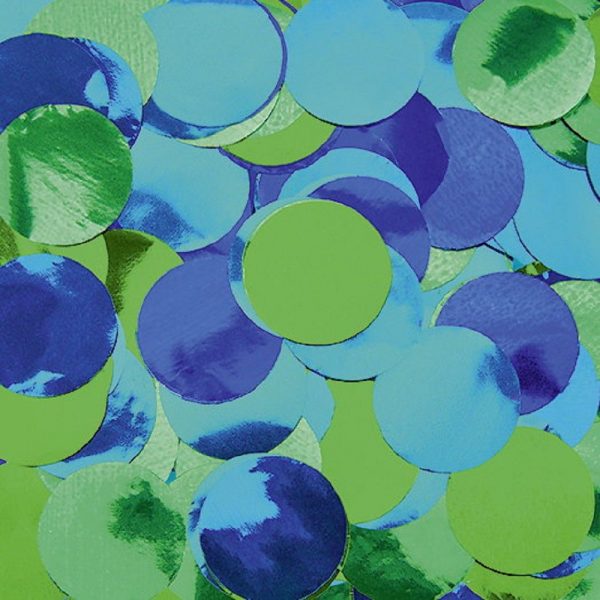 Folienkonfetti Rund 2cm Grün/Blau (15g)