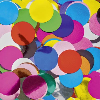 Folienkonfetti Rund 2cm Bunt (15g)