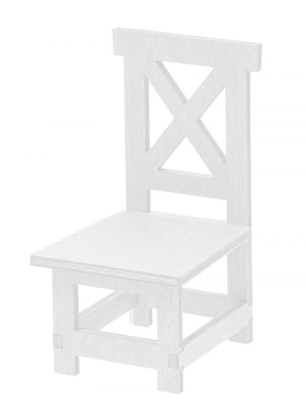 3270370 Hobby Fun Stuhl weiss, 7,5 x 4,5 x 4cm