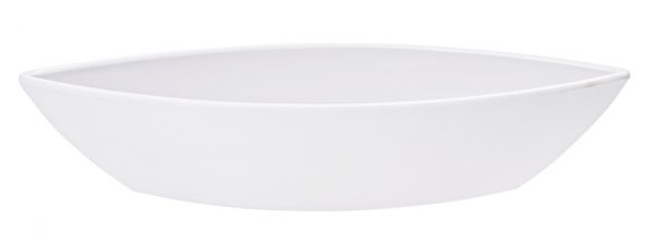 Schale weiss, 6,5 x 11 x 32cm Kunststoff