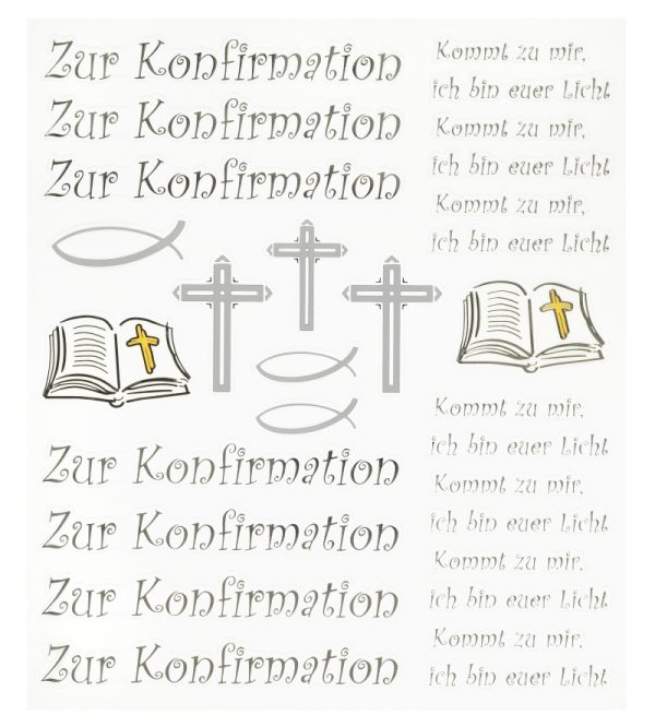 HOBBY-Design Sticker Zur Konfirmation