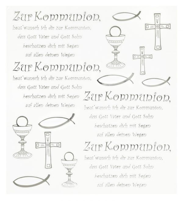HOBBY-Design Sticker Zur Kommunion