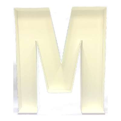 Mosaik Rahmen – Buchstabe M