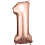 Folienballon Large 1 Rosegold 86cm