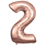 Folienballon Large 2 Rosegold 86cm