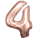 Folienballon Large 4 Rosegold 86cm