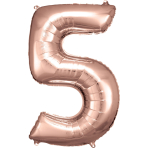 Folienballon Large 5 Rosegold 86cm