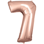 Folienballon Large 7 Rosegold 86cm