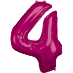 Folienballon Large 4 Pink 86cm