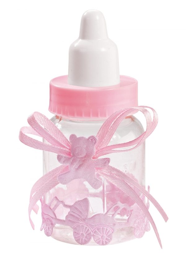 Babyflasche rosa 4x9cm 3 St.