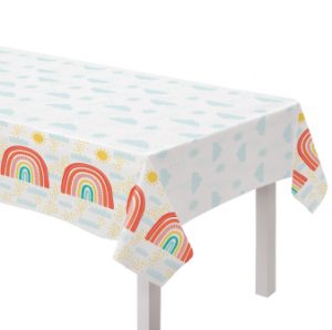 Tischdecke Retro Rainbow Papier 120 x 180 cm