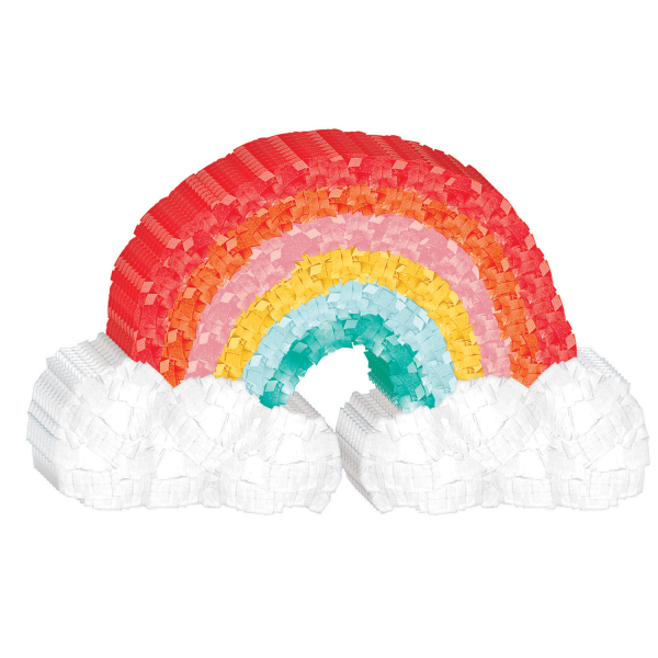 Mini Retro Rainbow Pinata Paper 11,4 x 19 cm