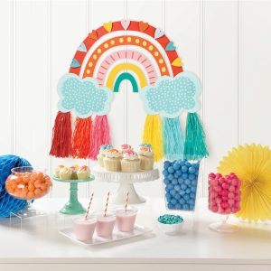 Wanddeko-Kit Retro Rainbow Papier 41.9 x 68.5 cm