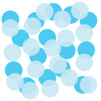 Konfetti The Big Reveal Blau Papier 22 g