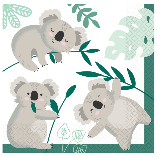 16 Servietten Koala 33 x 33 cm