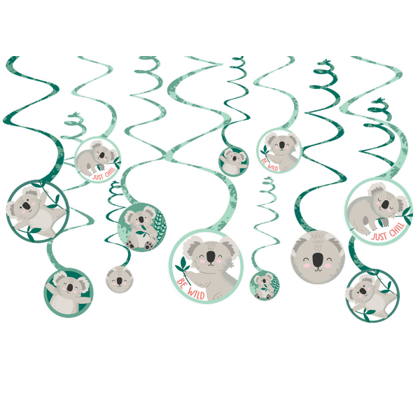 12 Deko-Spiralen Koala