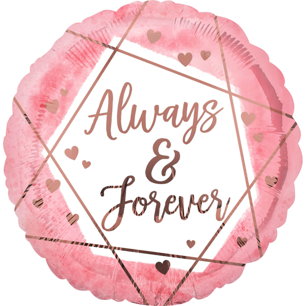 4022410-4176701-2-3-600 Folienballon Always & Forever Watercolor 43cm