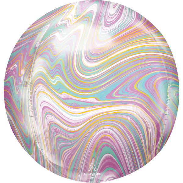 Orbz Marblez Pastel Folienballon