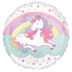 Standard Enchanted Unicorn Folienballon rund