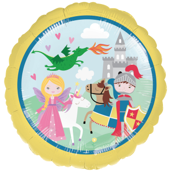 Folienballon "Princess & Knight", 43cm