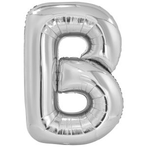 Folienballon SuperShape Buchstabe B Silber,86cm