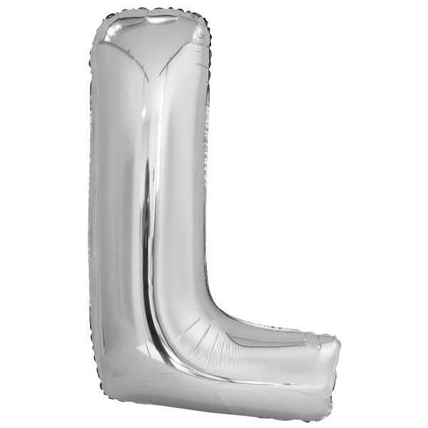 Folienballon SuperShape Buchstabe L Silber,86cm