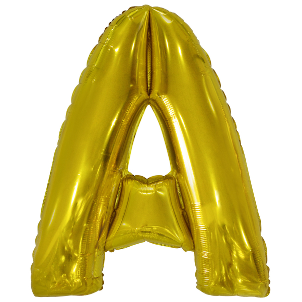 Folienballon SuperShape Buchstabe A Gold, 67 cm x 86 cm
