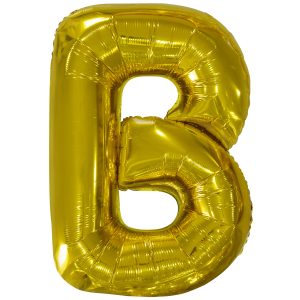 Folienballon SuperShape Buchstabe B Gold, 59cm x 86cm