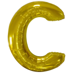 Folienballon SuperShape Buchstabe C Gold 114cm